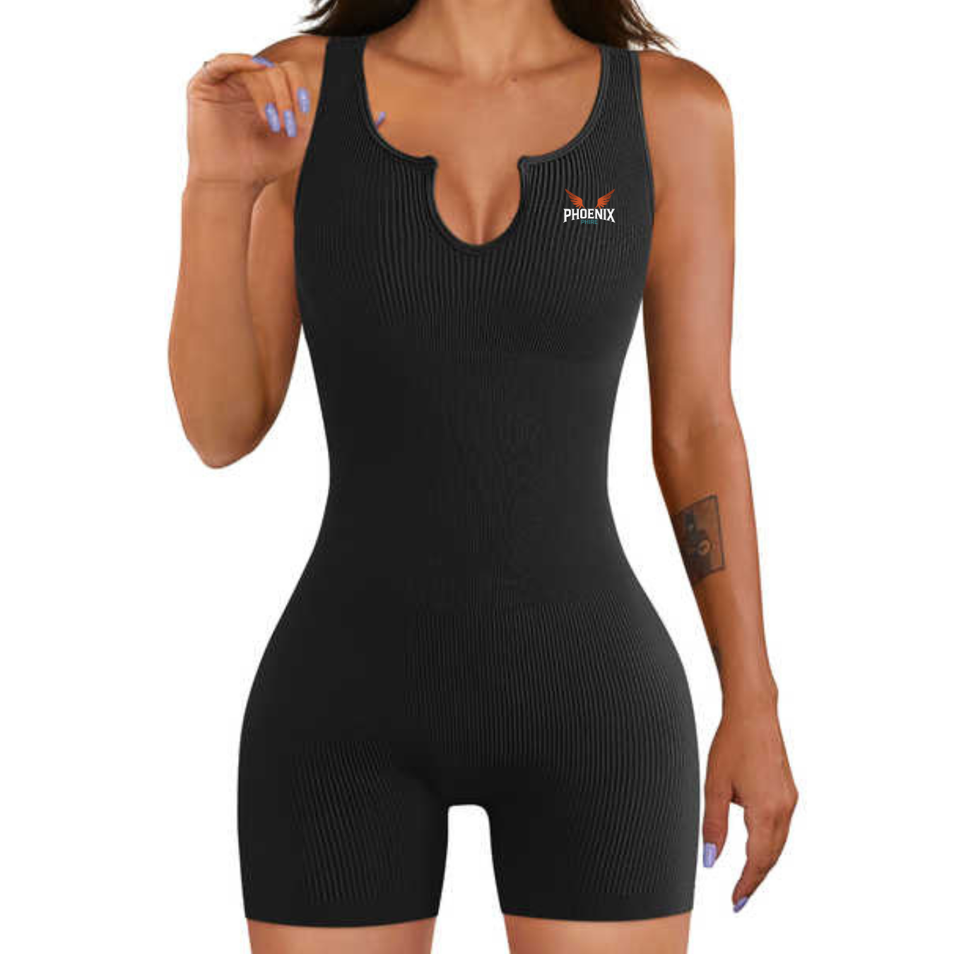 Phire Ribbed Romper