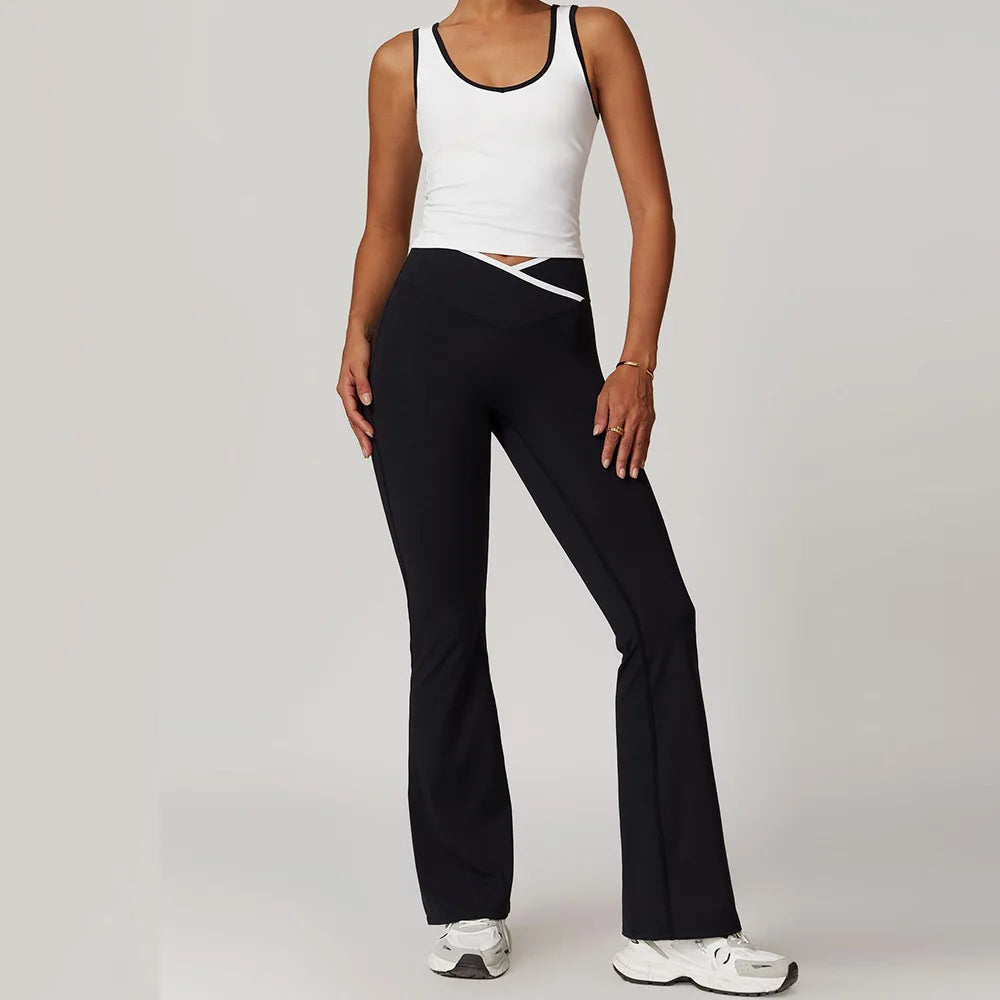 Custom Sets for Women High Waisted Suit for Running Biking Fitness Breathable Yoga Contrasting Colors Backless Design Training