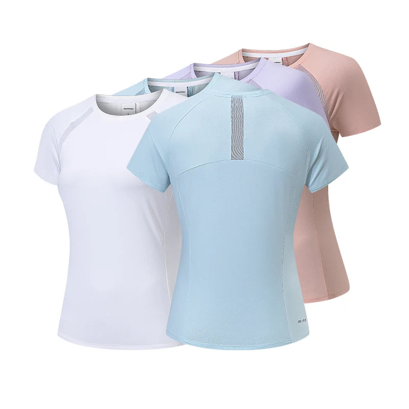 Gym Sport Shirt Women Dry Fit Printing Shirts Summer Outdoor Fitness Athletic T Shirt for Women